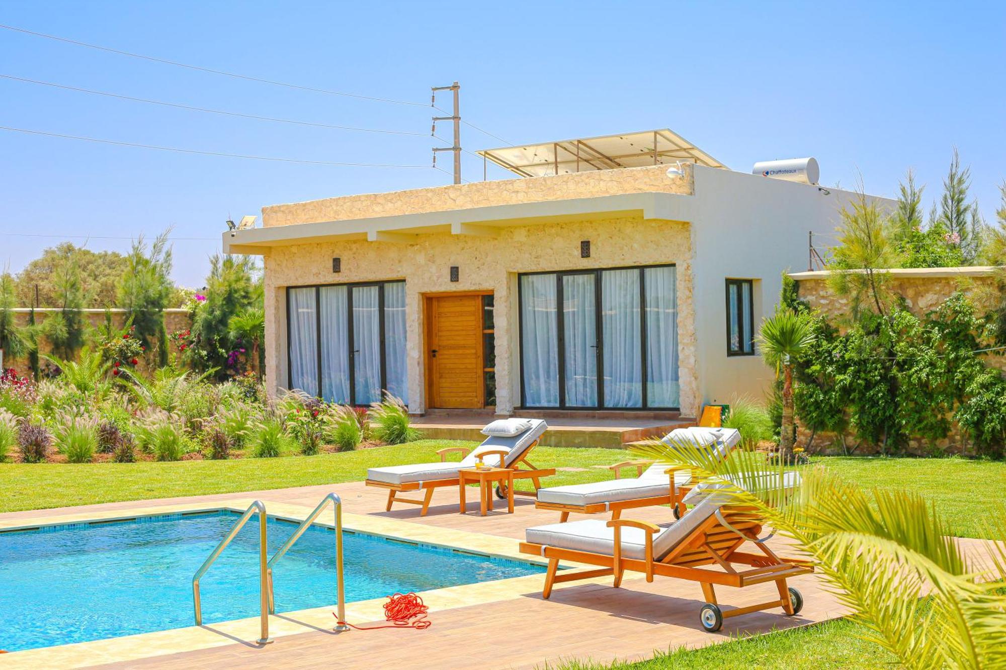 Villa La Rose Bleue - Residence Hoteliere Avec Piscine - Essaouira Luaran gambar